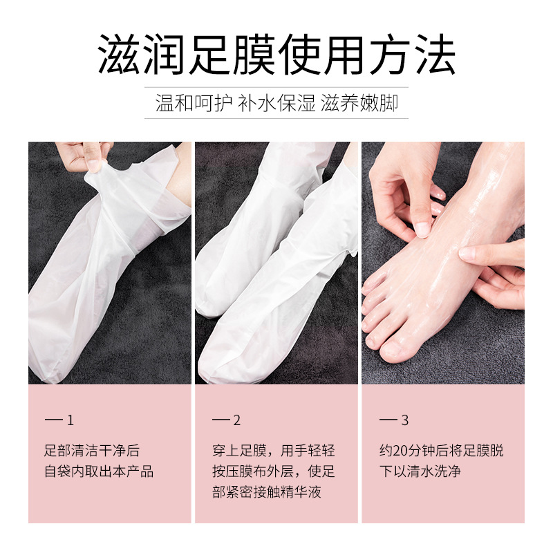 Sentinel Niacinamide Foot Mask Hand Mask Hydrating Moisturizing Hand Mask Gloves Beauty Salon Foot Mask Cover Foot Mask Cover