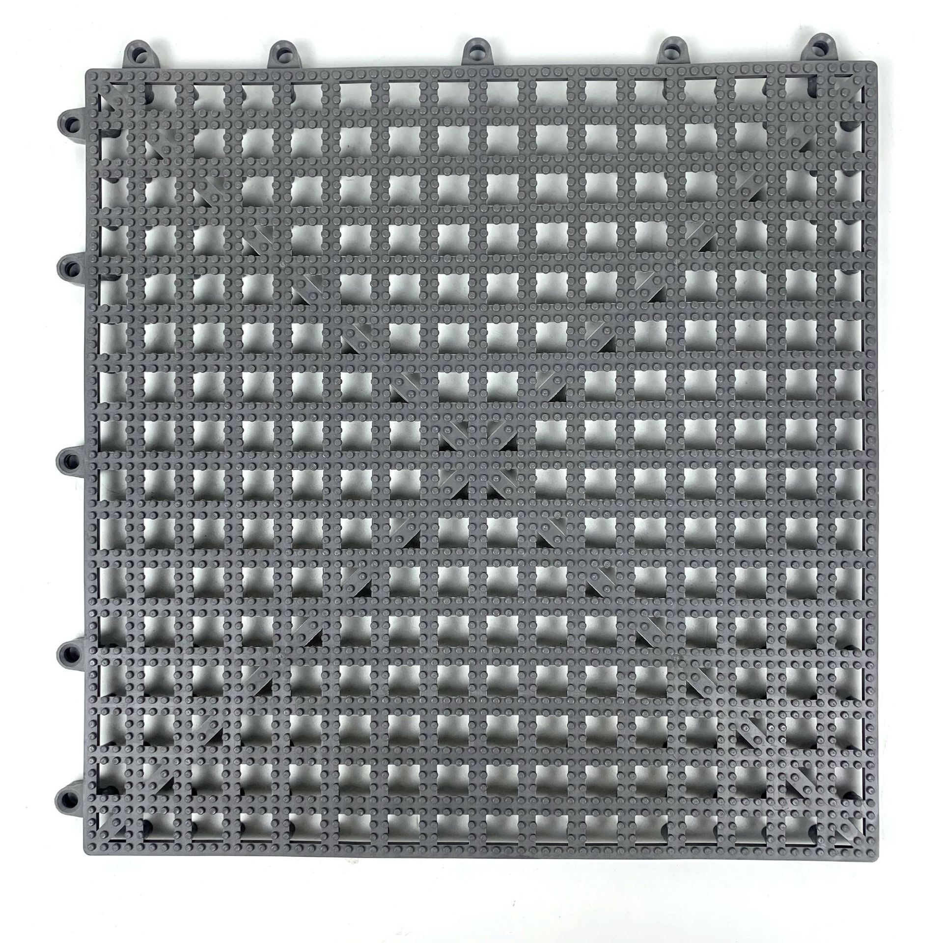 Ready Stock Pvc Plastic Interlocking Floor Mats, Full Coverage Waterproof Floor Mats for Bathhouses, Swimming Pools, Non-Slip Engineering Mats
