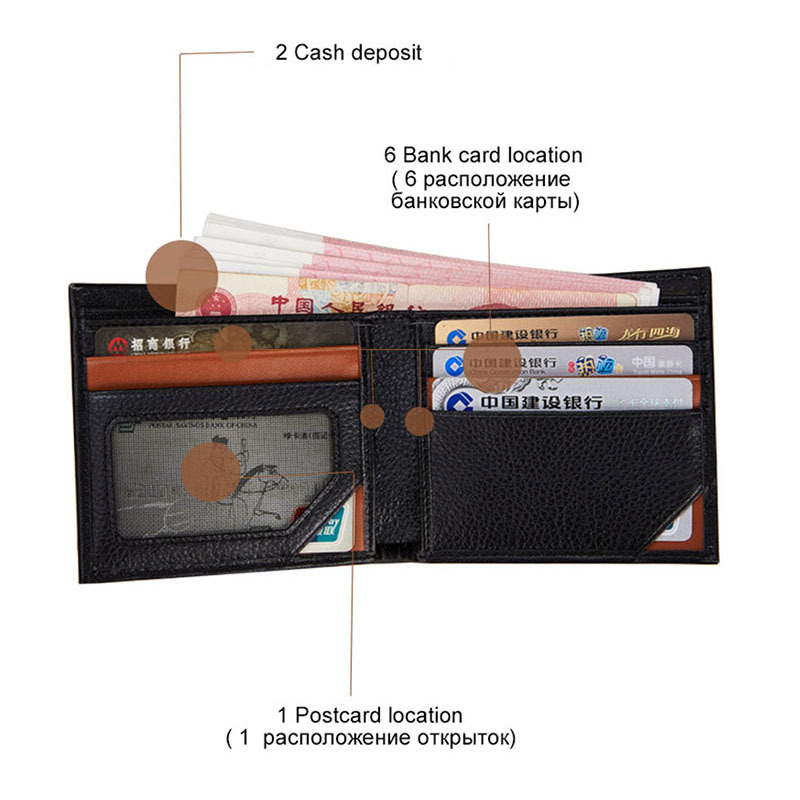 Cross-border Hot Selling Men's Business Wallet Short Genuine Leather Smart Bluetooth Anti-lost Anti-theft Fashion Top Layer Cowhide Wallet