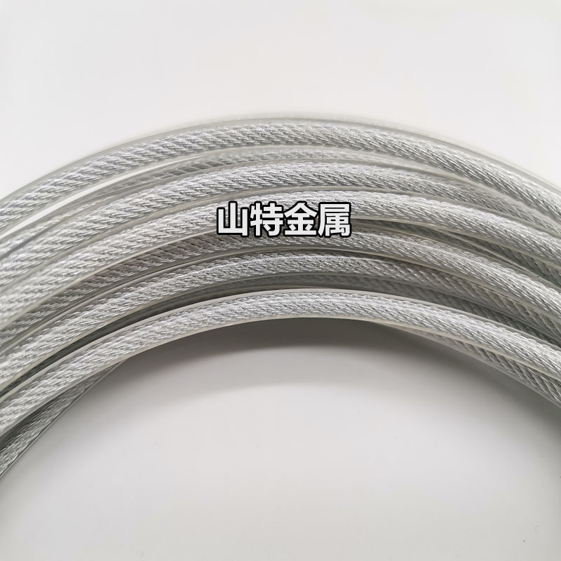 304 Stainless Steel Rubber-Coated Wire Rope, Transparent Pvc Rope, Plastic-Coated Nylon Rope, Environmentally Friendly, Soft, Wear-Resistant and High-Strength