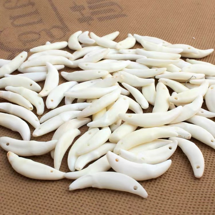 Linglong Pavilion Black Dog Teeth Jewelry Baby Braided Children Dog Teeth Bracelet Handmade Braided Handmade diy Accessories Dog Teeth