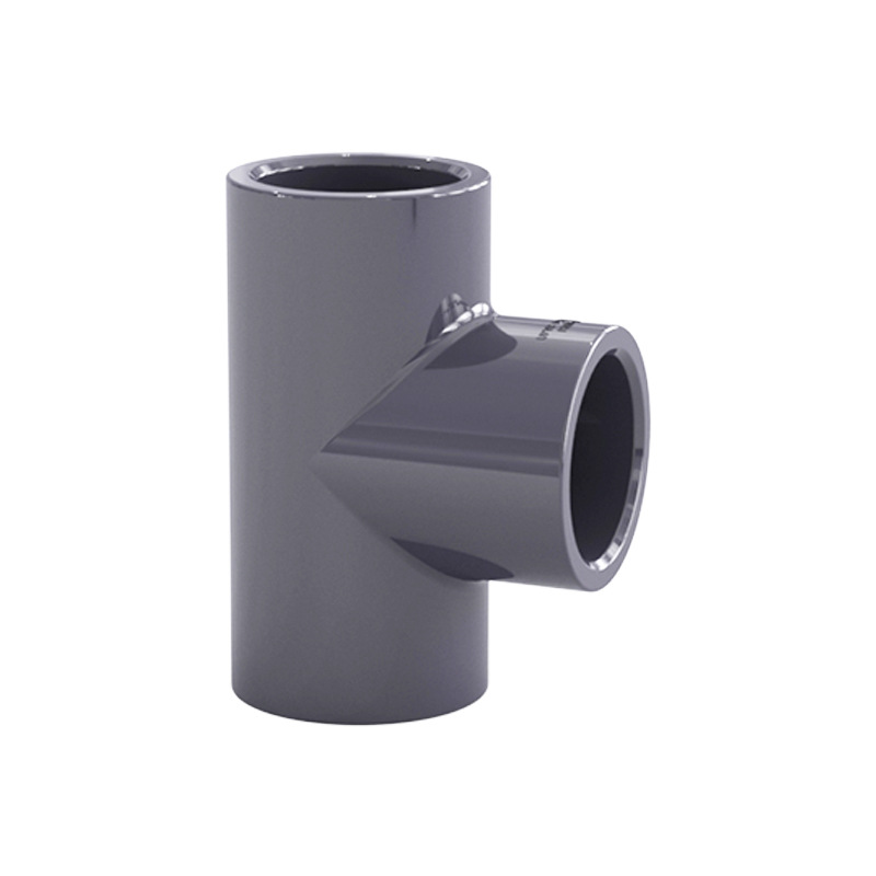 Pvc Chemical Grade T-Shaped Tee Joint Water Pipe Accessories Upvc Pipe 20 Plastic 4 Minutes 6 Minutes 1 Inch Equal Diameter Tee