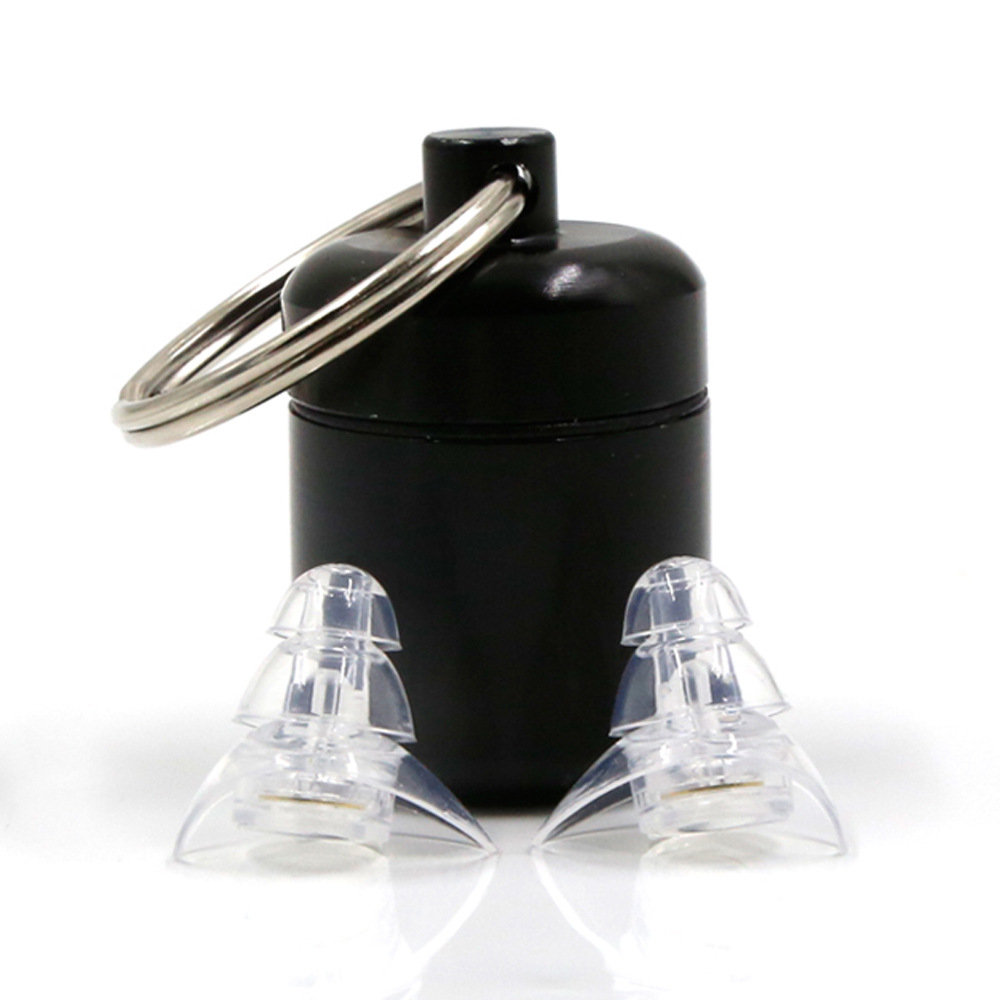Noise Reduction Soundproof Earplugs Concert High-Fidelity Filter Earplugs Wholesale Transparent Filter Earplugs Double Tails