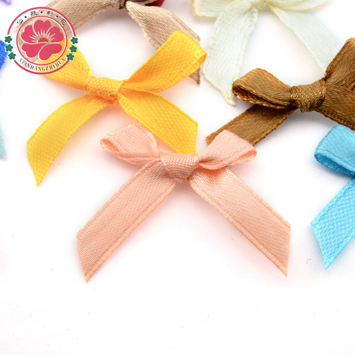 Yiwu manufacturers underwear decoration small flower 2 with hand-wrapped bow gift ribbon small bow 1-9