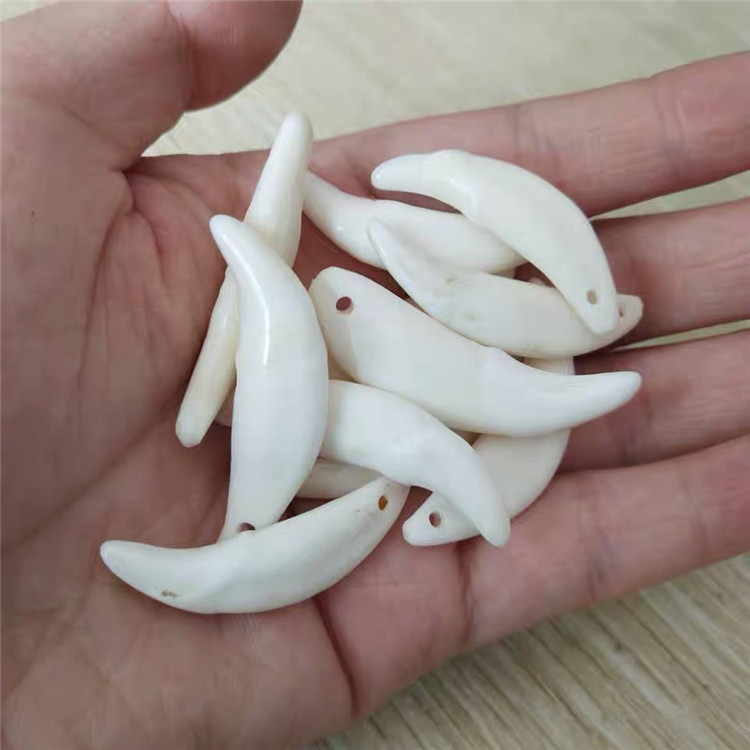 Linglong Pavilion Black Dog Teeth Jewelry Baby Braided Children Dog Teeth Bracelet Handmade Braided Handmade diy Accessories Dog Teeth