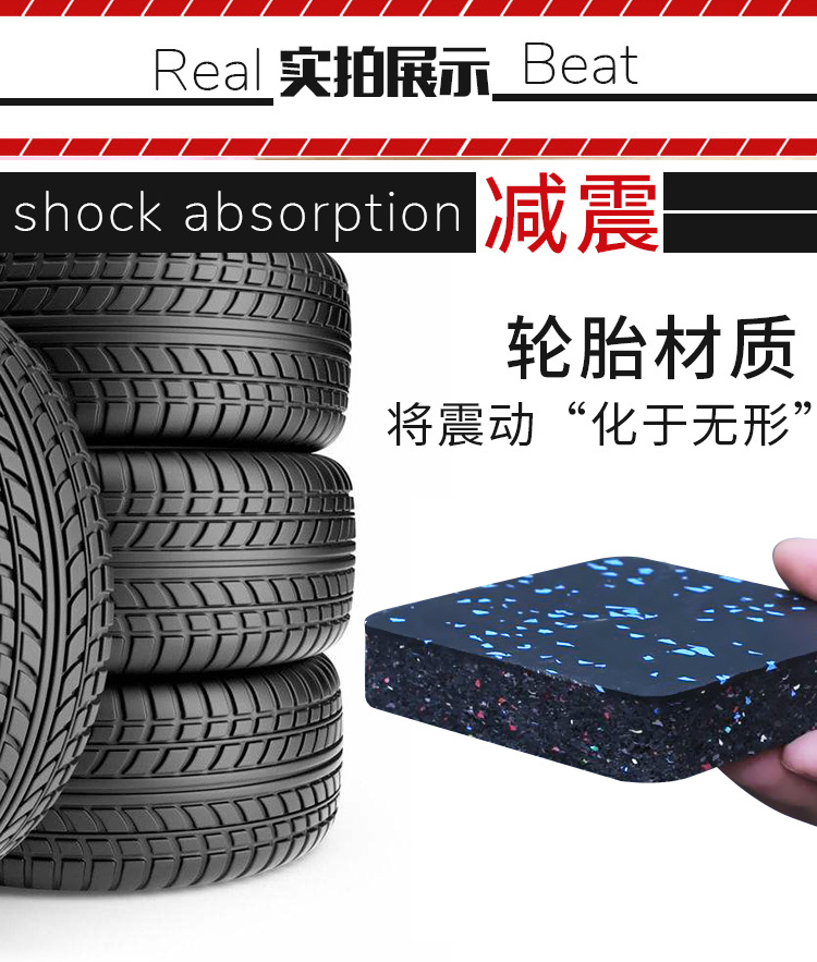 Treadmill Shock Absorbing Mat Sound Insulation Floor Mat Household Thickened Cushion Noise-absorbing Shockproof Mat Elliptical Machine Bicycle Anti-slip Mat