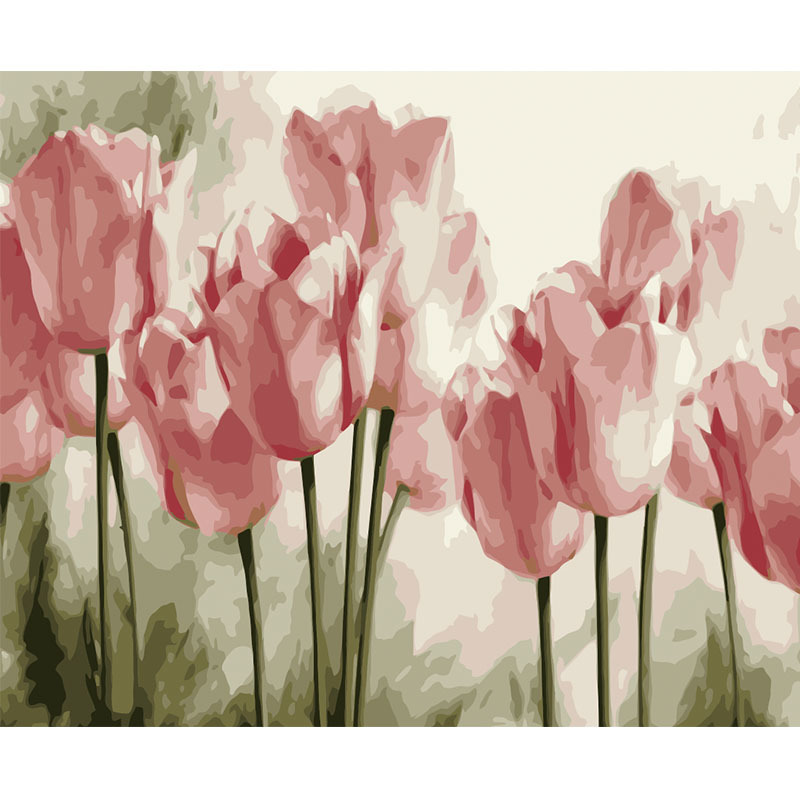 Цветочные взрывы, ручная живопись, фабричная прямая продажа, детская и взрослая досуговая DIY масляная живопись, оптовая продажа