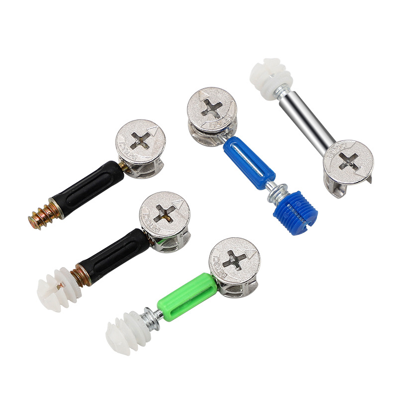 Three-in-one eccentric wheel thickened lock buckle clothing cabinet furniture disassembly and Assembly connection hardware accessories three-in-one connector