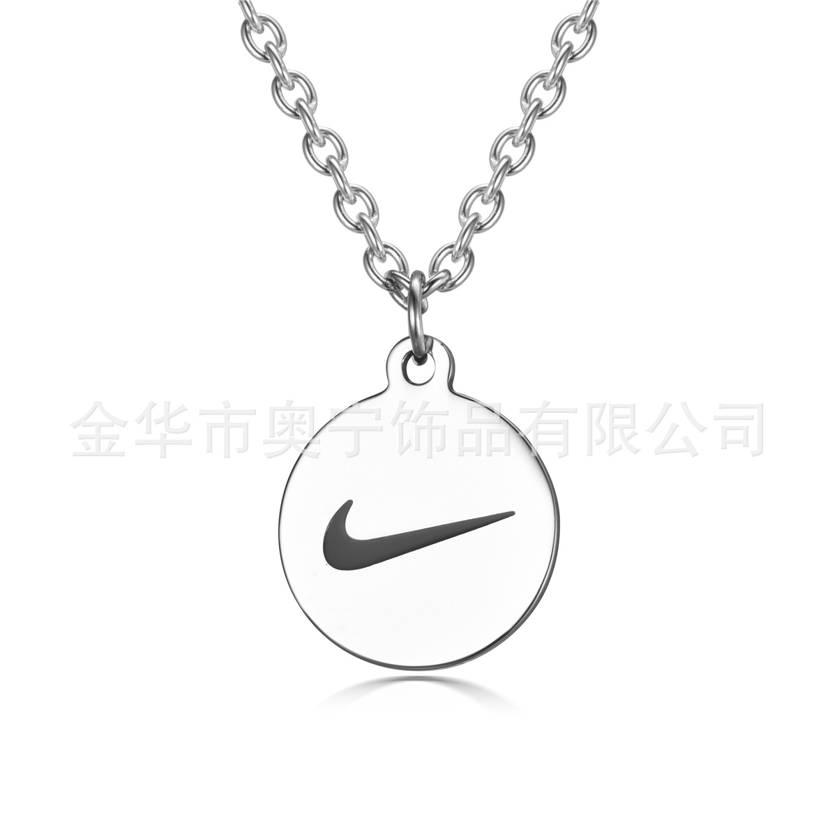 Stainless steel jewelry titanium steel dog tag DIY products laser laser corrosion drop oil jewelry dedicated link