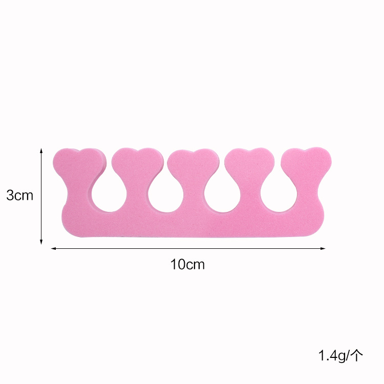 Factory Direct Supply Nail Art Sponge Finger Splitter Finger Cotton EVA Sponge Five Finger Splitter Finger Splitter Finger Cotton Nail Art Supplies