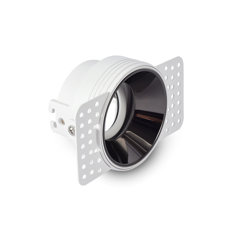 Factory Direct Sales Angle-Adjustable Borderless Gu10 Face Ring Module Lamp Cup Deep Anti-Glare Spotlight Cup Mr16 Face Ring Lampshade