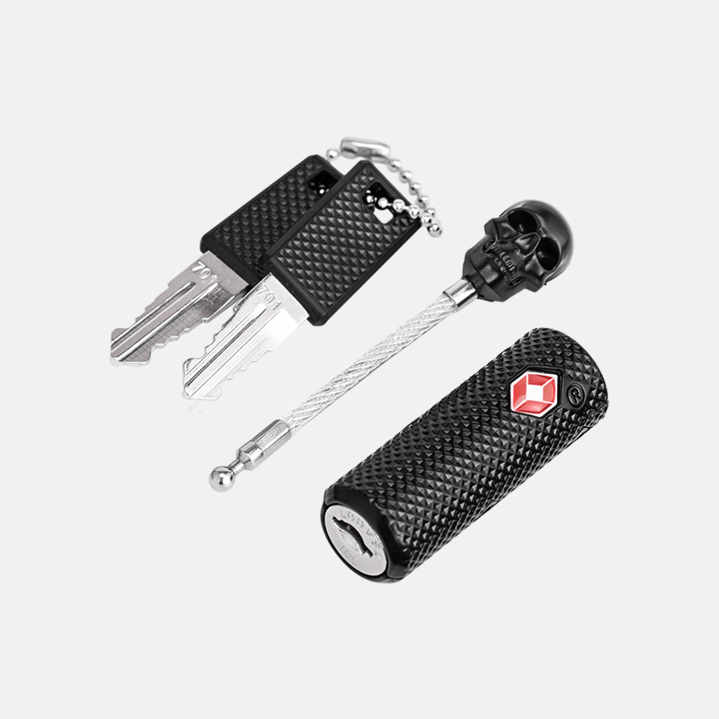 Amazon's New Spot Tsa13226 Customs Lock Wire Rope Customs Padlock Skull Customs Code Lock