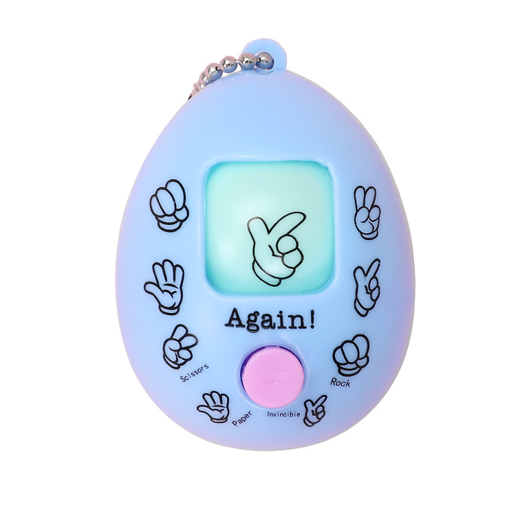 Douyin Style Guessing Egg Stone Scissors Cloth Game Egg Marking Egg Keychain Pendant Gashapon Toy Manufacturer Wholesale