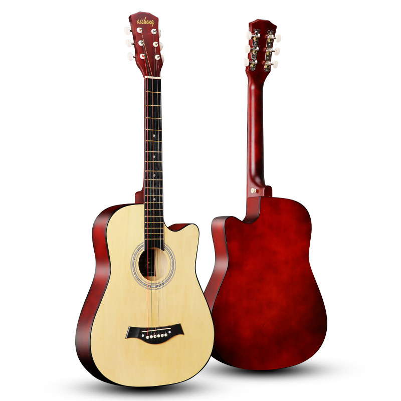 38-inch guitar full basswood wholesale popular Folk guitar 41-inch practice piano factory unlabeled D Folk guit