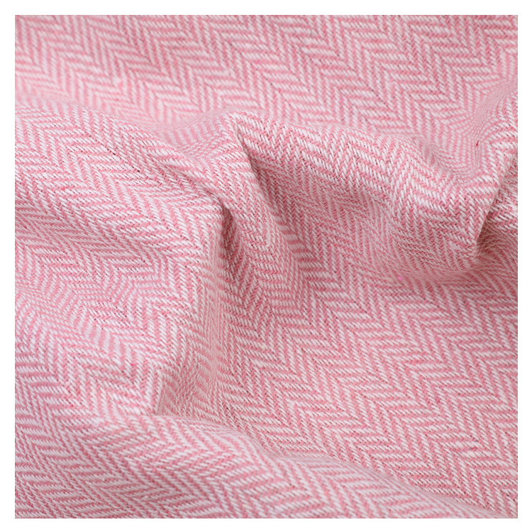 In stock fishbone pattern herringbone fabric 380g woolen warm coat suit jacket woolen fabric