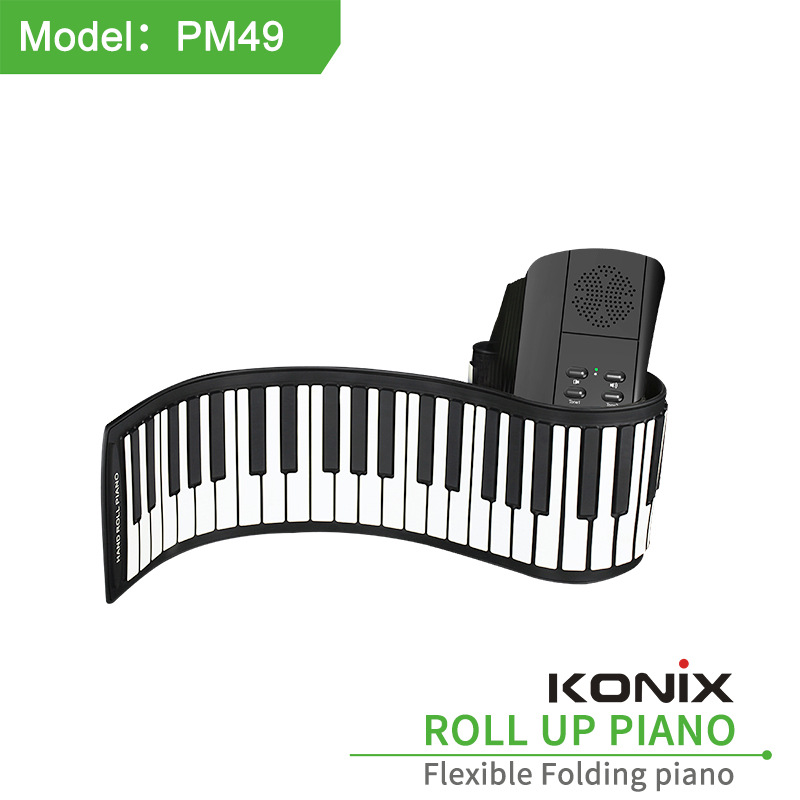 Kihuixing Pm49 Hand-Rolled Piano Silicone Beginner Portable Digital Piano Wholesale Kidsren's Digital Piano