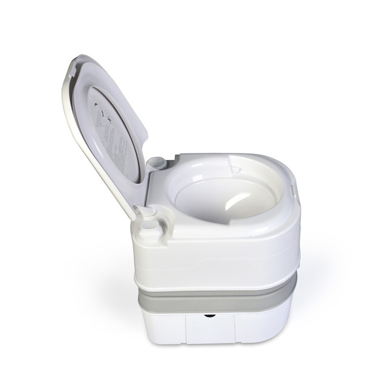 24L Odor-Proof Flushable Portable Plastic Rv Toilet Isolation Epidemic Prevention Disaster Relief Mobile Toilet with Drainage Pipe