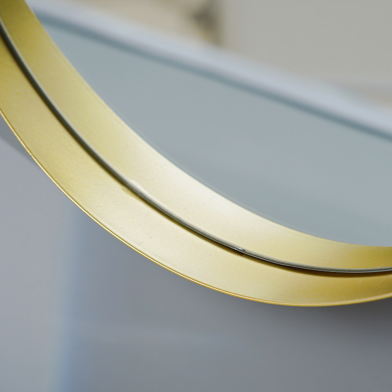 Punch-free Wall-mounted Dormitory Dressing Mirror Wall-mounted Bathroom Mirror Washstand Mirror Makeup Mirror Bathroom Mirror