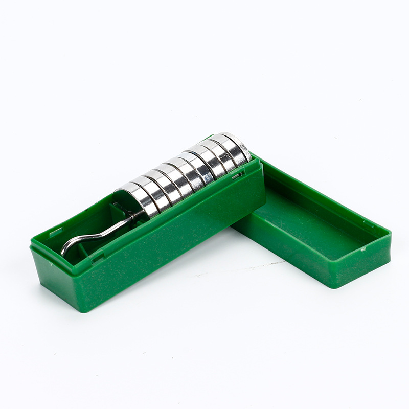 Middle and High School Experiment Metal Hook Code Groove Code 10Gx10 Weight Set Physics Experimental Instrument Physics Teaching Equipment