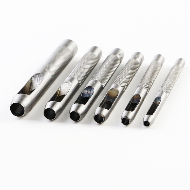 Supply 6pc belt punch Hollow Punch handmade DIY leather punch tool leather punch punch wholesale