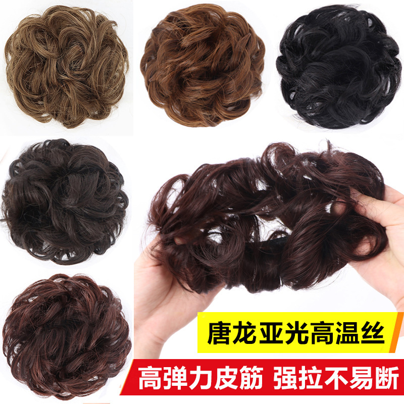 Выбор Хунсю - парик кудрявые волосы круг женский шар волос диск пушистый матовый имитация волос плоские пучки