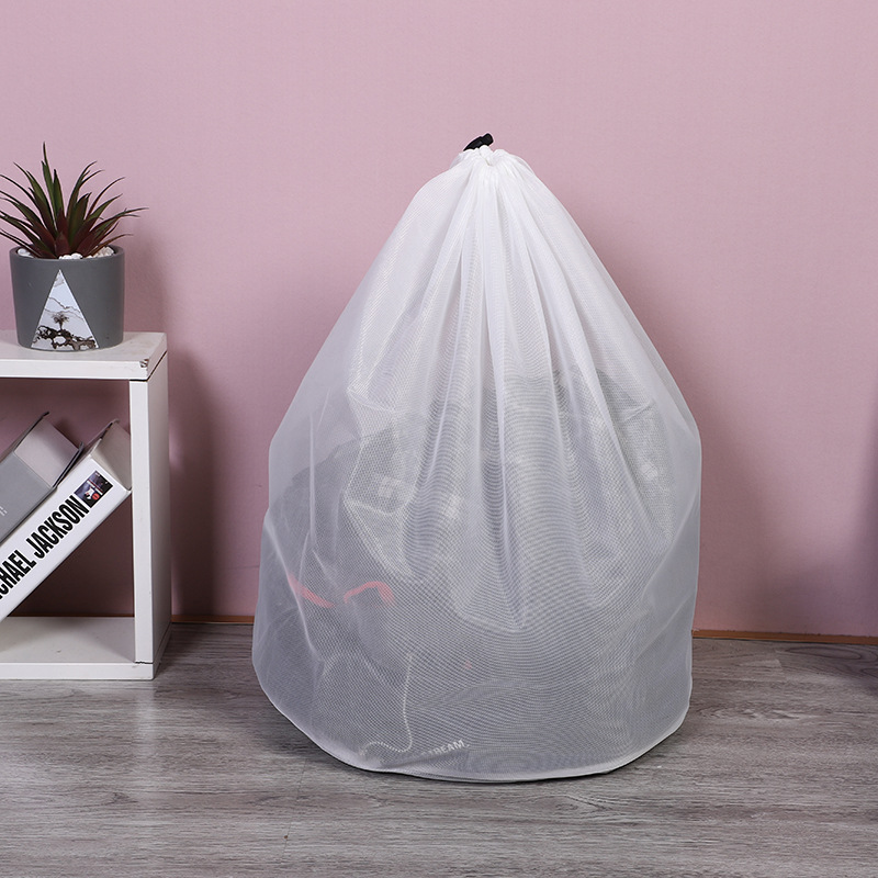 Manufacturers Polyester Fine Mesh Drawstring Laundry Bag Washing Machine Large Laundry Mesh Bag Bundle Bra Underwear Mesh Bag Home
