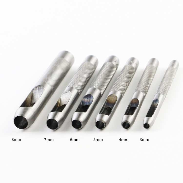 Supply 6pc belt punch Hollow Punch handmade DIY leather punch tool leather punch punch wholesale