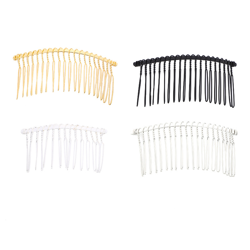 10203040 Guangdong Twist Comb Crown Hair Comb Bridal Comb Hairband Twisted Iron Fork Comb Hair Accessories Headwear Wholesale