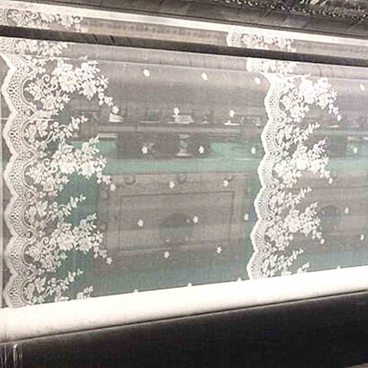 Корейская белая оконная сетка с цветами, мелкий цветочный кружевной москитный занавес