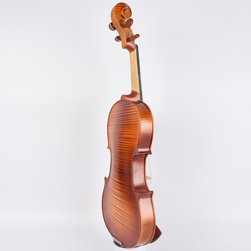 Factory supply craft pattern jujube violin tiger pattern handmade violin for adult children grading performance