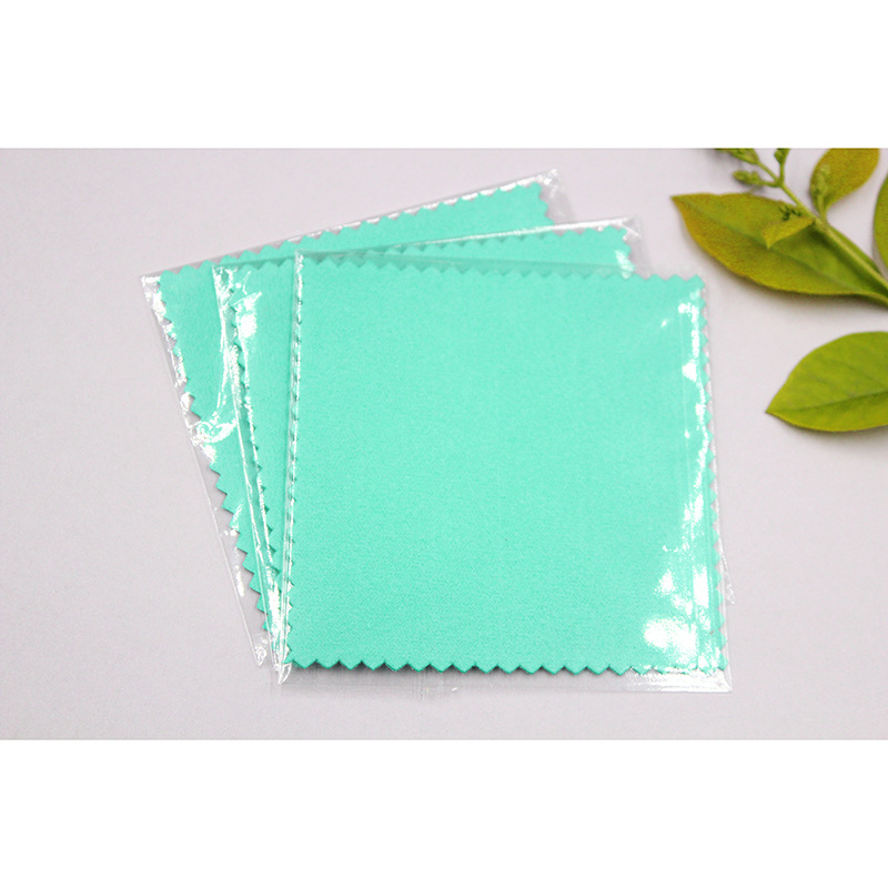 opp independent bag printable logo silver cleaning cloth free shipping factory wholesale 8*8 Gold cleaning cloth silver cleaning cloth