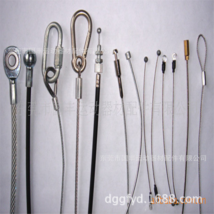 Die-Cast Wire Rope Round Head T-Head Chandelier Rope Brake Line 304316 Steel Wire Accessories with Heat Treatment to Prevent Strand Breakage