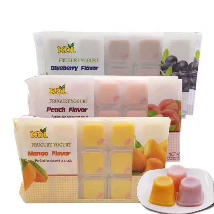 KDL большой десерт 480г черника манго персик фруктовое желе повседневный перекус оптом