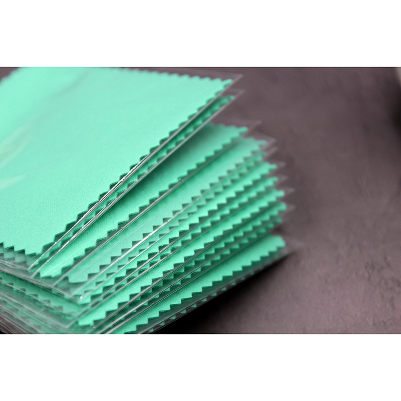 opp independent bag printable logo silver cleaning cloth free shipping factory wholesale 8*8 Gold cleaning cloth silver cleaning cloth