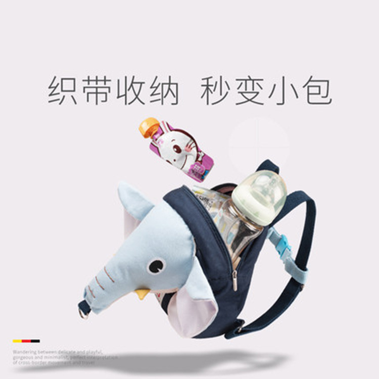 Baby Anti-Lost Backpack with Anti-Lost Strap, Children's Kindergarten Backpack with Traction Rope and Wristband to Prevent Getting Lost