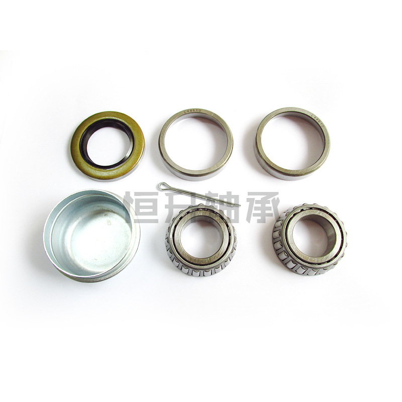 Shaft Head Dust Cover, Two Sets of L44643/L44610 Bearings, Oil Seal, Trailer Bearing Repair Kit
