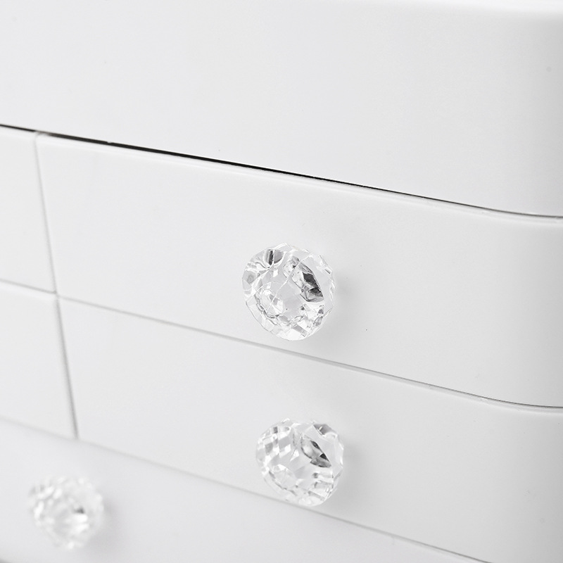 Korean Style Large Capacity Cosmetic Box Portable Cosmetic Storage Portable Multi-layer Desktop Toiletry Cosmetic Storage Box