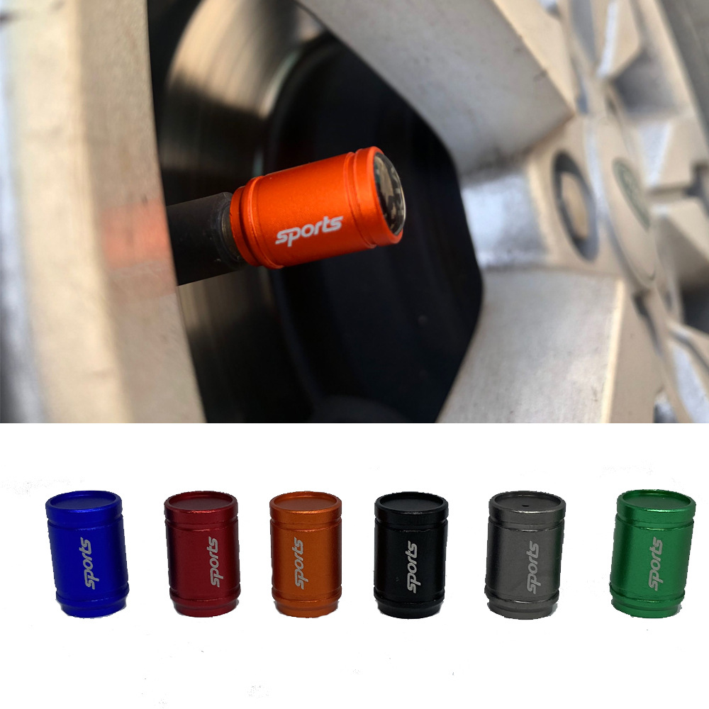 Cross-border laser lettering valve cap glue drop logo aluminum alloy valve cap car tire cap