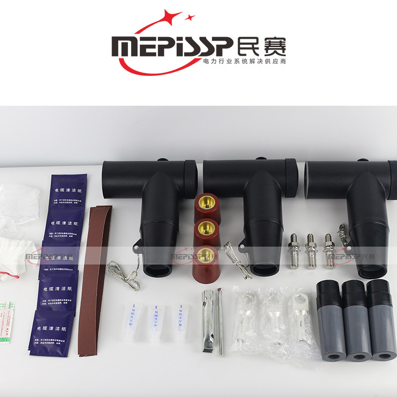 10KV European-style cable plug JB-10/630A high voltage touchable T-type front and rear connector branch box for use