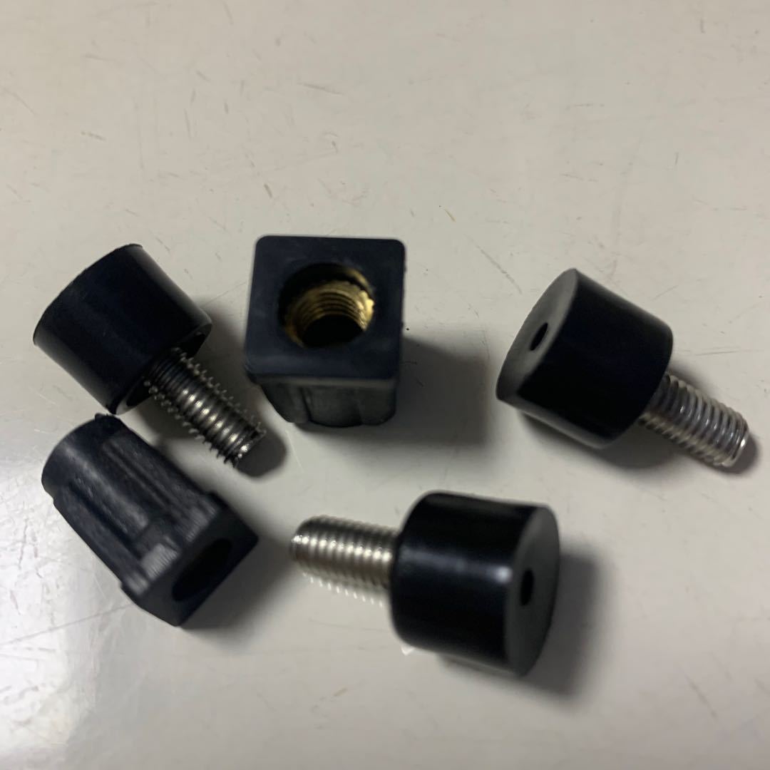 Furniture Plastic Adjustment Feet M5 Plastic Head Screws Pvc Transparent Adjustment Feet Screws Foot Pads Kitchen Supplies Accessories