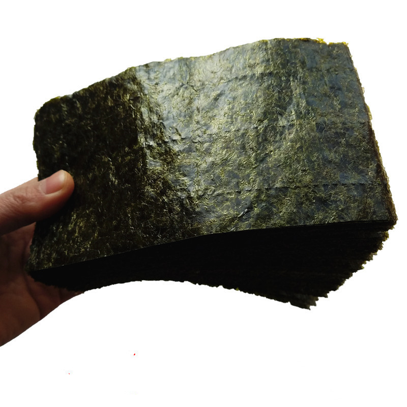 Sushi seaweed and seaweed rice, 50 pieces, grilled seaweed rice balls, half cut hand roll seaweed, commercial large pieces wholesale