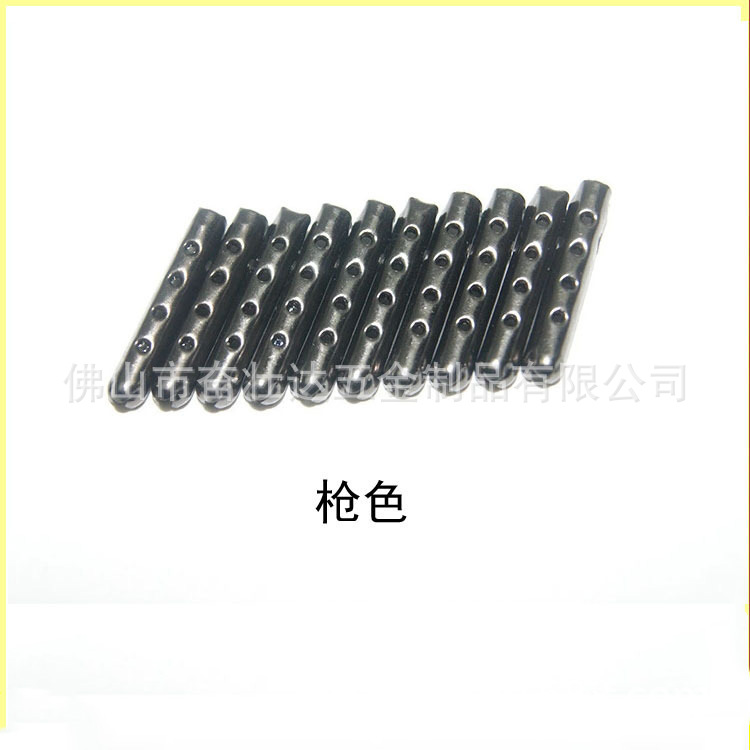 In Stock 4.5X23 Open Metal Shoelace Bullet Rope with Head and Tail Clip Webbing Rope Clip Clothing Accessories Manufacturer