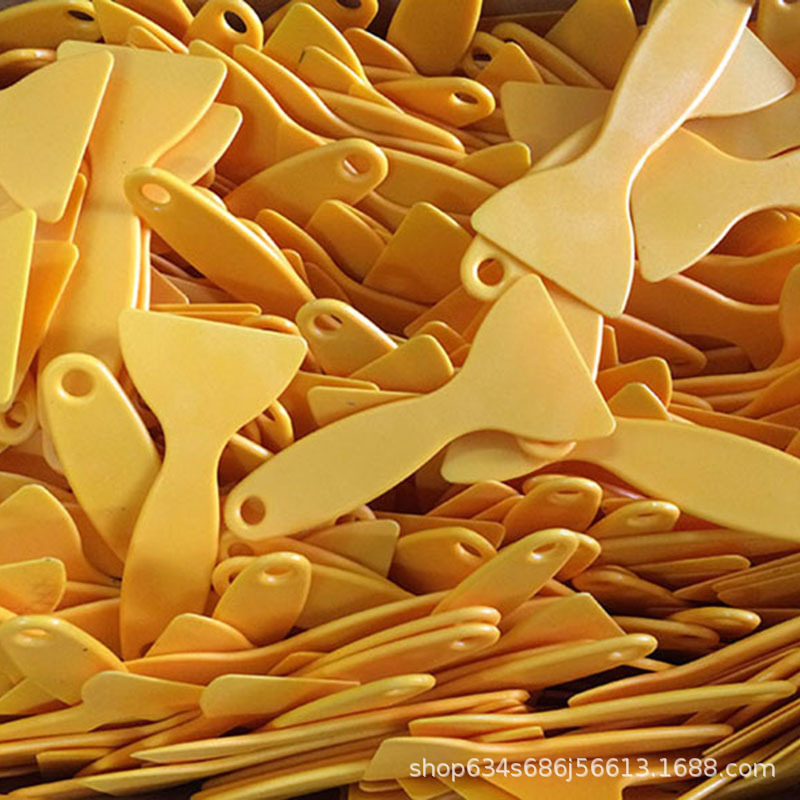 Car film tool yellow small scraper glass window/mobile phone film plastic scraper/color film gourd scraper