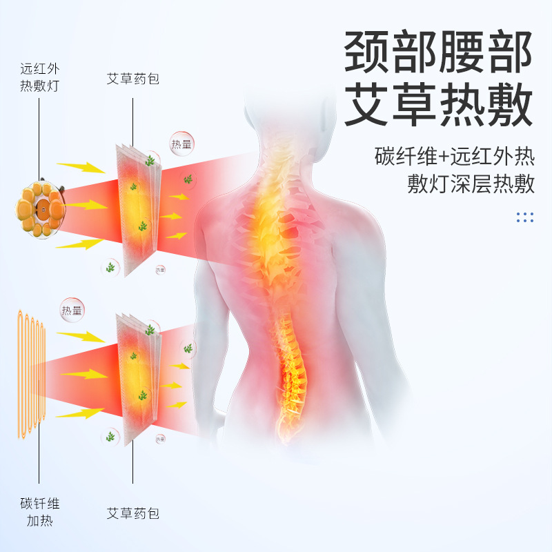 Cross-border Massage Mattress Customized Wholesale Neck Waist Back Lumbar Spine Massage Cushion Multifunctional Full Body Mattress