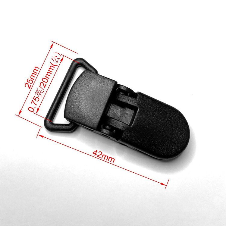 20/25mm Clip with Duckbill Clip, Colorfulful Spot Crocodile Clip Buckle, Baby Overalls, Anti-Fall and Anti-Slip Clip