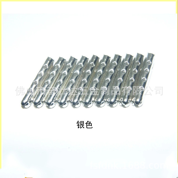 In Stock 4.5X23 Open Metal Shoelace Bullet Rope with Head and Tail Clip Webbing Rope Clip Clothing Accessories Manufacturer