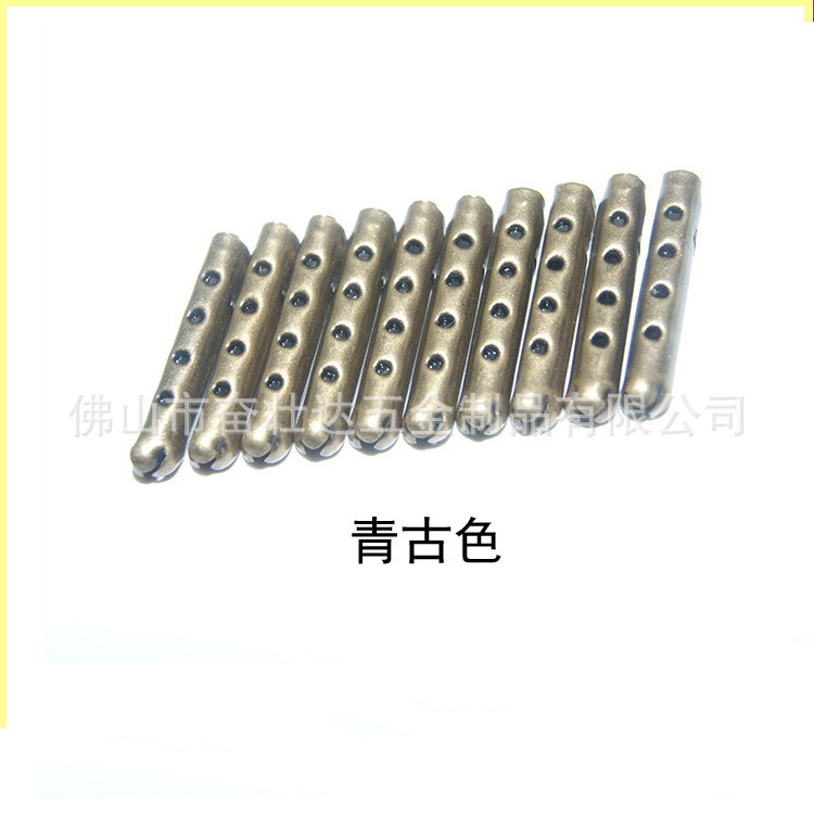 In Stock 4.5X23 Open Metal Shoelace Bullet Rope with Head and Tail Clip Webbing Rope Clip Clothing Accessories Manufacturer