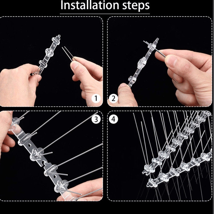Amazon Bird Spikes Stainless Steel Anti-Bird Deterrent 50cm40 Bird Repellent Spikes Protective Spikes Eco-Friendly Bird Repellent