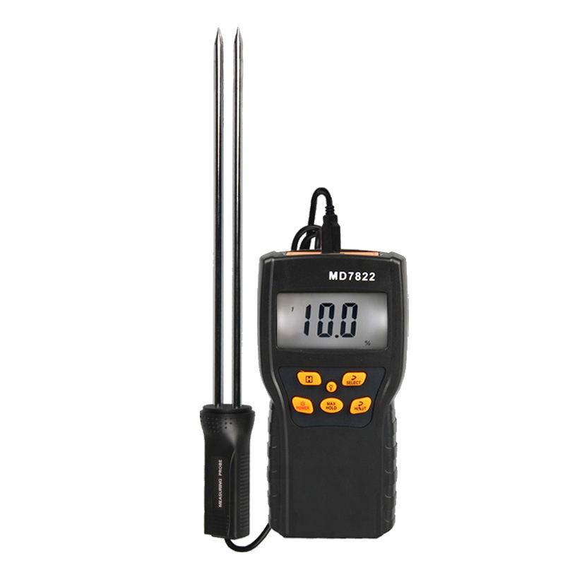 Source Factory Grain Moisture Measuring Instrument Temperature and Humidity Detector Corn Moisture Meter Water Detector Md7822