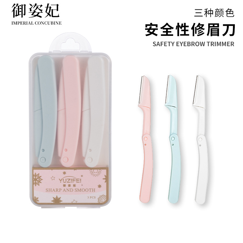 Korean Beauty Tools Foldable Eyebrow Razor Eyebrow Trimmer Manufacturer Wholesale Foldable Eyebrow Razor Portable Eyebrow Grooming Tool